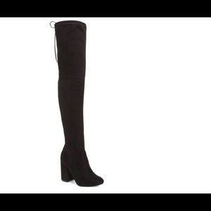 Never worn Black Steve Madden over the knee boots